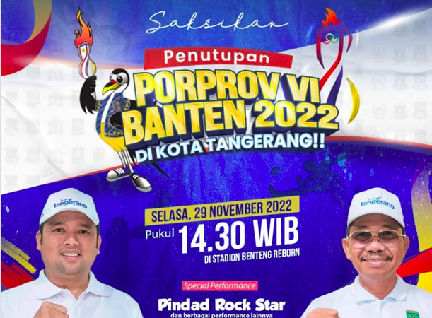 Screen Shot 2022 11 29 at 18.25.58 Jangan Lewatkan Penutupan Porprov VI Banten dengan Band Rock Populer Tanah Air