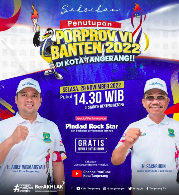 Screen Shot 2022 11 29 at 18.25.58 Jangan Lewatkan Penutupan Porprov VI Banten dengan Band Rock Populer Tanah Air