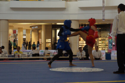 Olahraga Wushu berlaga di Mall @ Alam Sutera Kota Tangerang, Banten